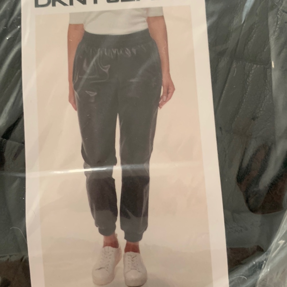 DKNY pleather jeans